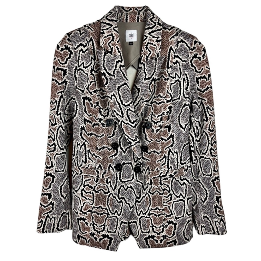 Cabi Python Double Breasted Blazer - image 1